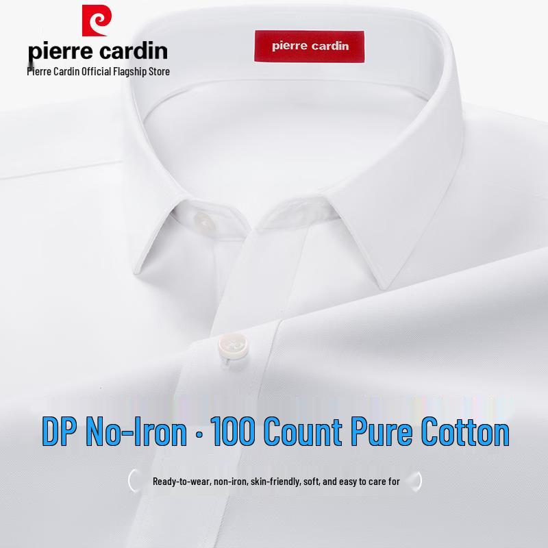 

Pierre Cardin Men s Non-Iron 100% Cotton Long Sleeve Shirt 44