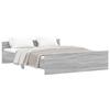 VidaXL Cadre de lit tête de lit et pied de lit gris sonoma 160x200 cm 3203766
