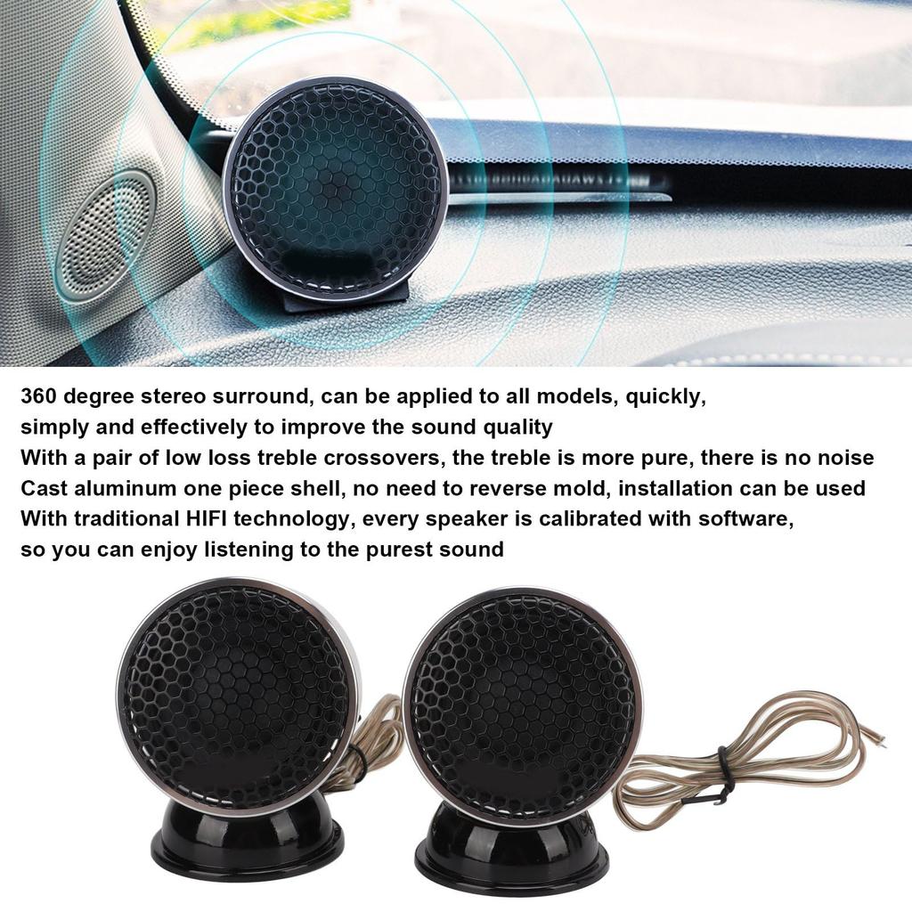 Car Midrange Speakers, Pure Sound Car Speakers for Car Modification, Easy Installation, 91db