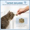 2-in-1 Cat Scratching Board with Catnip for Indoor Cats, 26.5 x 57 x 26.5cm, Blue