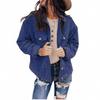 Autumn New Arrivals Women's Clothing Pure Color Down Jacket Top Cardigan Loose Heart Wool Coat