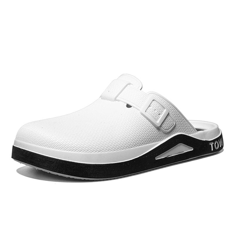 Clogs Slippers For Men Garden Shoes Casual Waterproof Beach Summer EVA Flat Sandals Vacation Pool Men Shoes