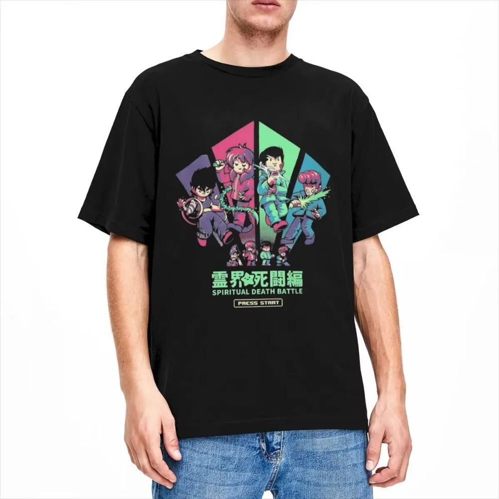 Vintage Yu Yu Hakusho Anime T Shirt Men Women's  YuYu Hakusho Tees Shirt Graphic Printed Clothes