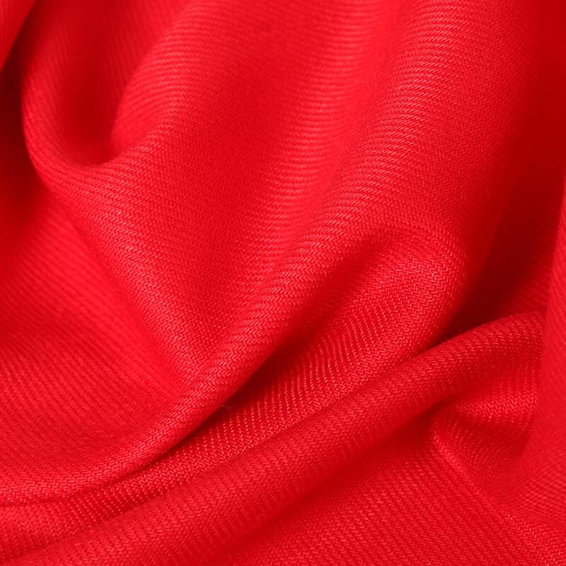 Chinese Red Printed Scarf