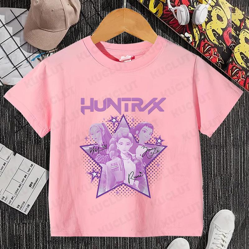 T-Shirts Girls Children's Cartoon Printed T-Shirt Girls Casual Clothes Children's Clothing Fashion Top Short Sleeve Clothing
