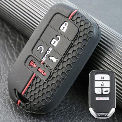 Funda Carcasa Protectora de Silicona con 5 Botones para Llavero de Control Remoto para Honda Passport CRV Pilot Accord Civic HRV 2016-2021