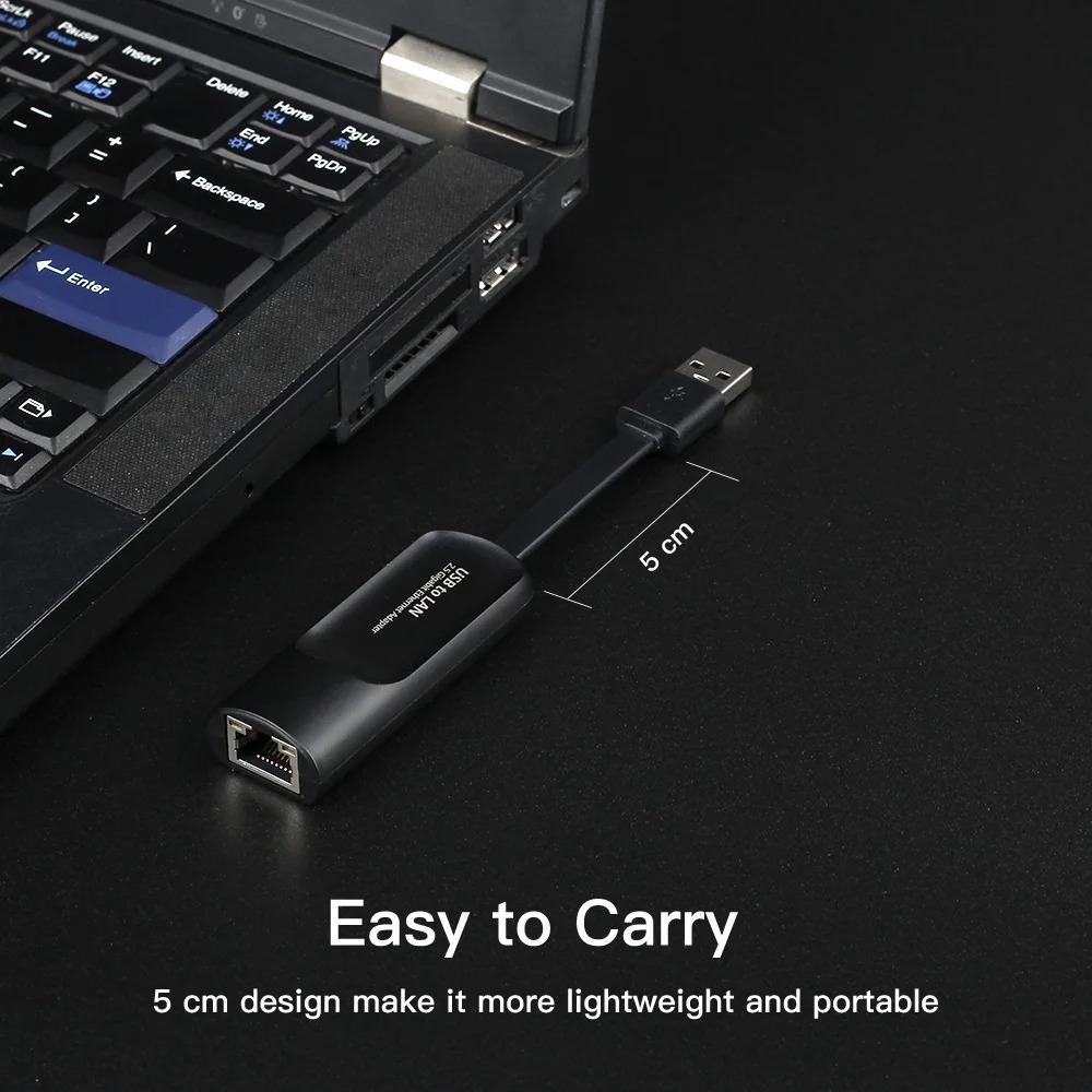 2500Mbps Ethernet Adapter 2.5G USB 3.0 Type C To RJ45 Network Card Wired Ethernet Gigabit Adapter Lan Card Hub for MacBook iPad