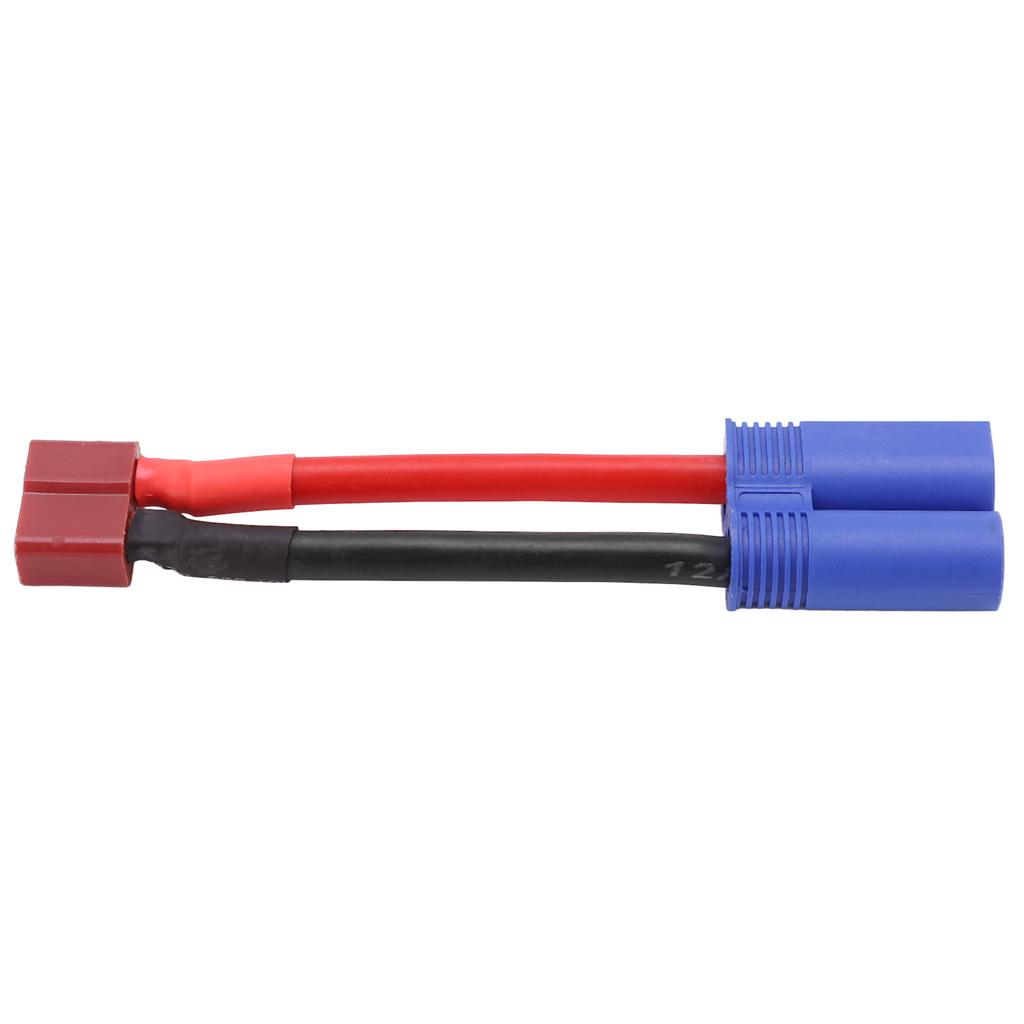 T Female To EC5 Male Wire Reliable Connection Short Circuit Protection 12AWG T Plug Connector for RC Car  Aircraft Model