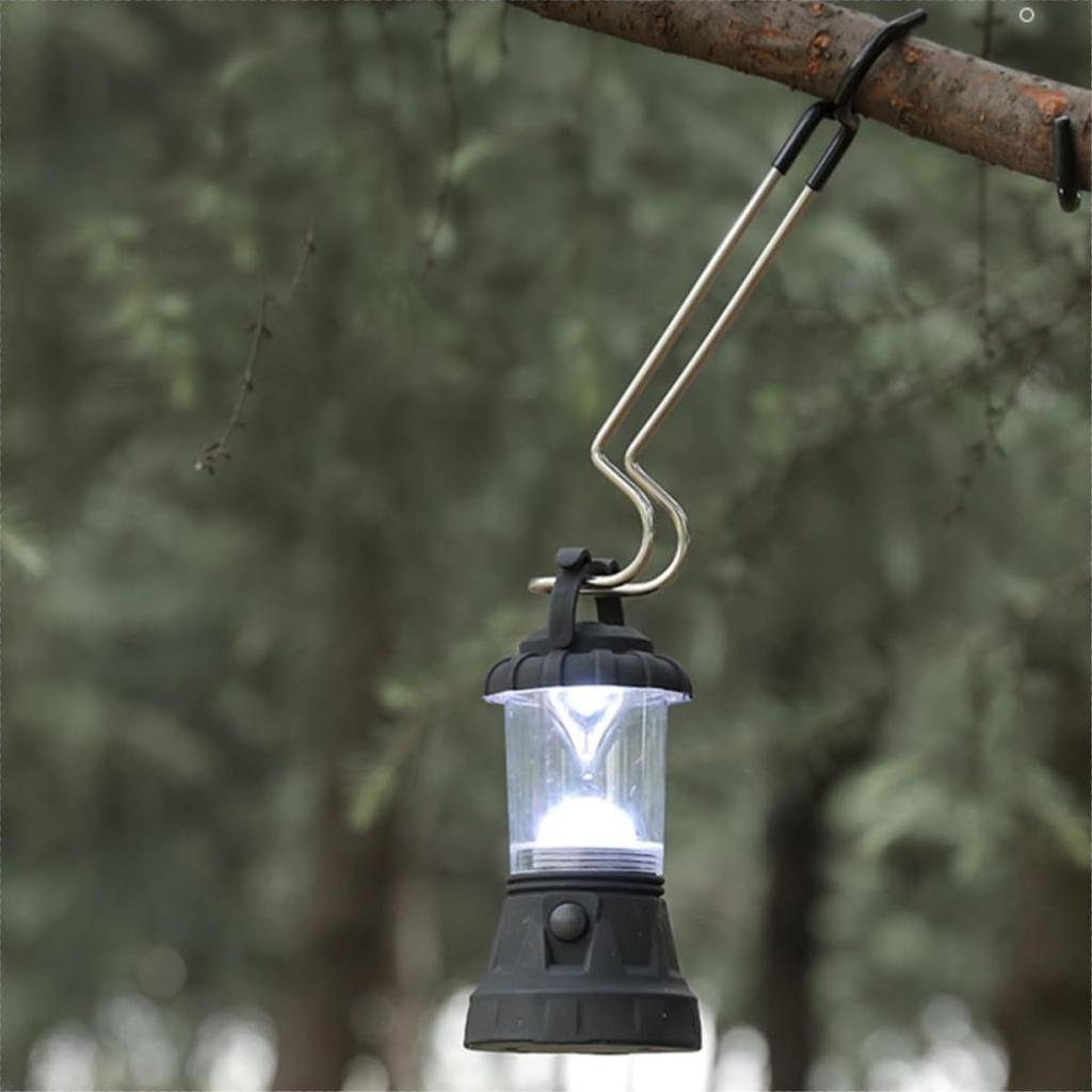 Koundeneko Lantern Hanger, Set of 3, Camping Lantern Hooks, Non-Slip, Outdoor Lamp Pole Hooks, Outdoor Supplies, Camping Equipment