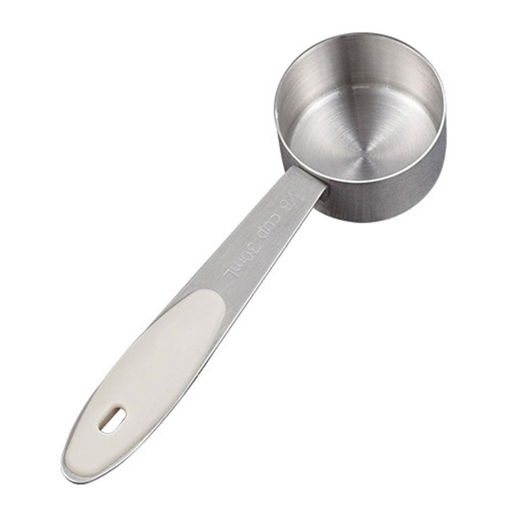 Stainless Steels Coffee Scoops Tablespoon 30ml Small Cup Metal Spoons Kitchen Baking Cooking Measuring Scoops Enduring