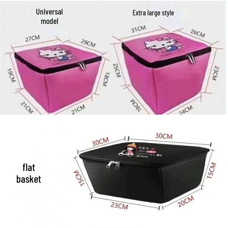 Electric Vehicle Front Basket Liner: Waterproof Storage Cover & Hanging Bag for Bicycles