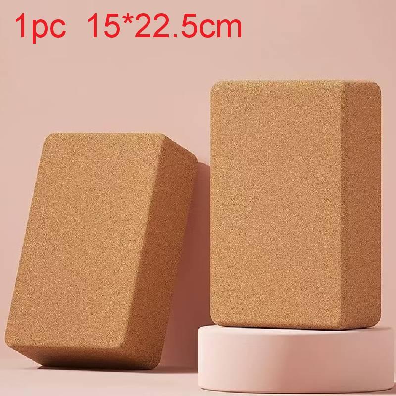 Yoga Support Block Cork Highdensity For Fitness And Flexibility Training