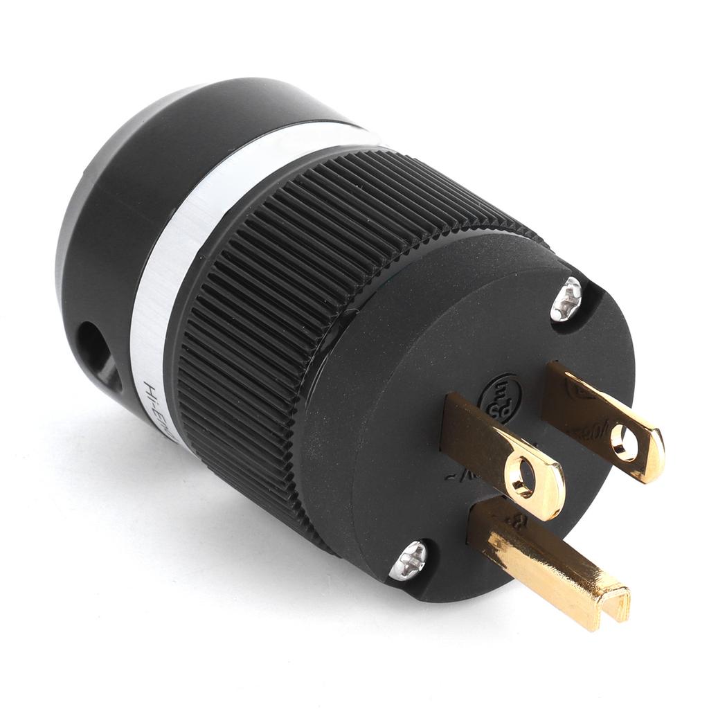 Monosaudio M100G Pure Copper GoldPlated Power Plug AC Power Connector Plug for Audio DIY Power Cord 15A 250V