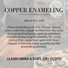 Enamel Copper Jewelry Set