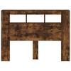 vidaXL LED-Kopfteil Räuchereiche 140x18,5x103,5 cm Holzwerkstoff