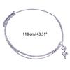 Multi Layer Waist Chain Alloy Shinning Body Chains with Dangle Heart Body Jewelry Accessories for Women and Girls