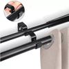 3 Sets Curtain Rod Hook Holder Iron Bracket Universal Design Home Decoration for Bedroom