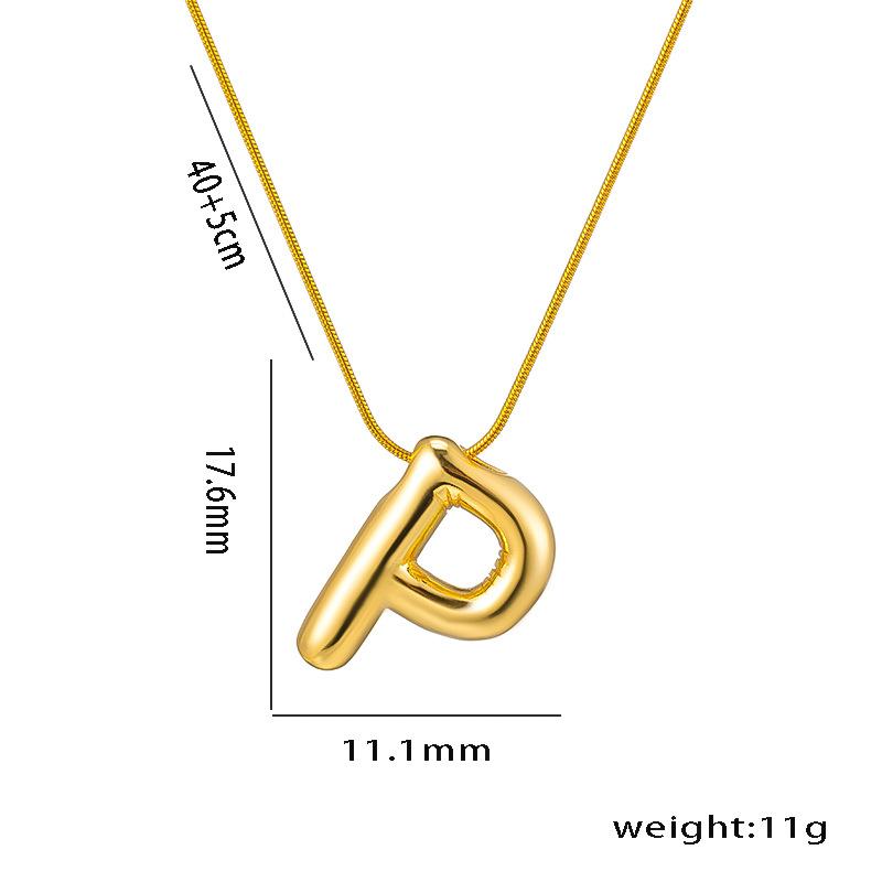 Collana con Ciondolo Lettera Alfabeto A-Z in Acciaio Inossidabile per Donna Catena a Serpente Iniziale Choker Clavicola Collane Gioielli per Regali di Compleanno