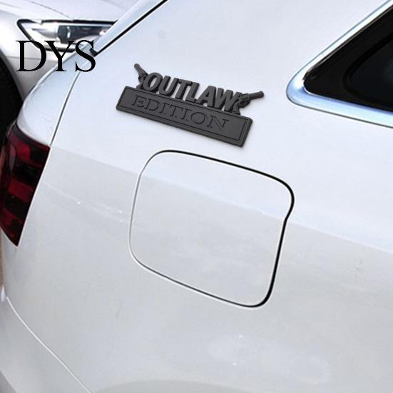 Sunproof Car Sticker 3D Metal Emblem OUTLAW Chrome Letter for Body Long-lasting Decal & Tailgate Zinc Alloy Auto Badge Waterproof Scratch-Resistant