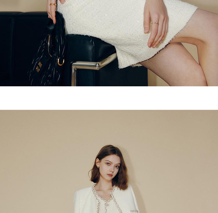 2025 New Arrival Women's Elegant French Chic Tweed Short Suit Jacket