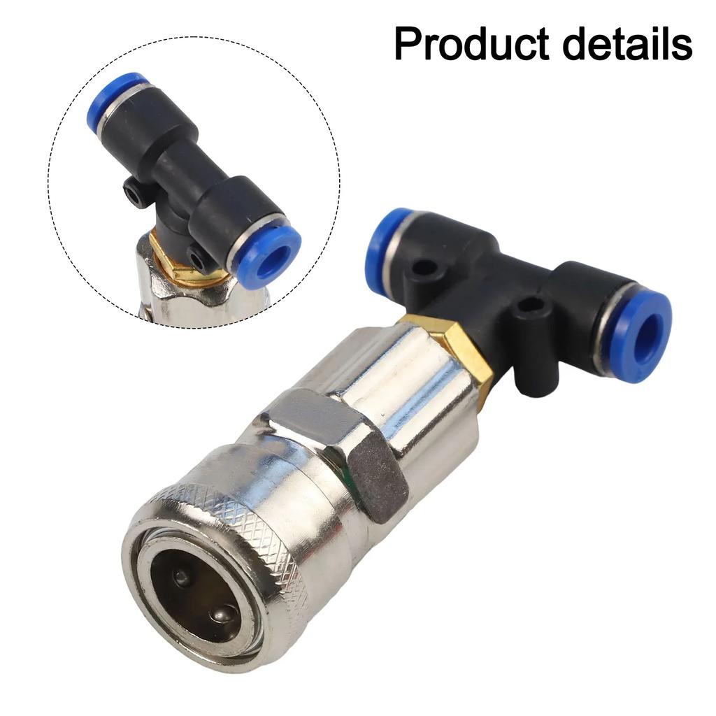 High Performance Pneumatic Tank Connector Three Way Design 1/4 Inch Inlet 6mm Tube For Use In Trucks And Trailers