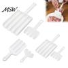 Practical Kitchen Accessories Meatball Maker Tool with Pusher, 3/4 Compartments Design, Food Grade PP Multipurpose Shaper Non Stick Spoon, Nonstick