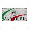 Vintage Metall Fahrradmarken Schild Dekorative Plakette mit Poster - Stil Design - Ideal für Fahrradclub-Geschäft und Wohnzimmerdekoration