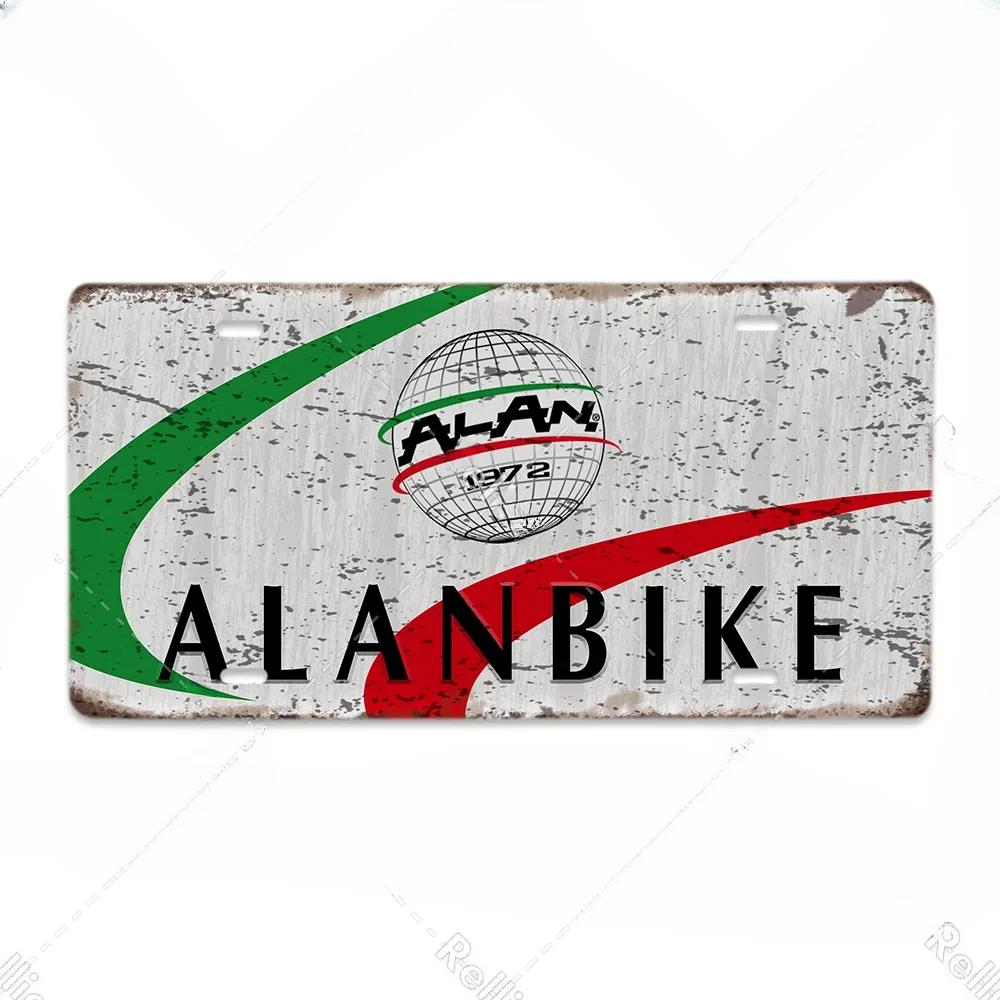 Vintage Metall Fahrradmarken Schild Dekorative Plakette mit Poster - Stil Design - Ideal für Fahrradclub-Geschäft und Wohnzimmerdekoration