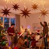 30cm Nine Cornered Paper Star Ornaments 5pcs Christmas Star Wall Pendant Decorations DIY Stars Christmas Party Decoration