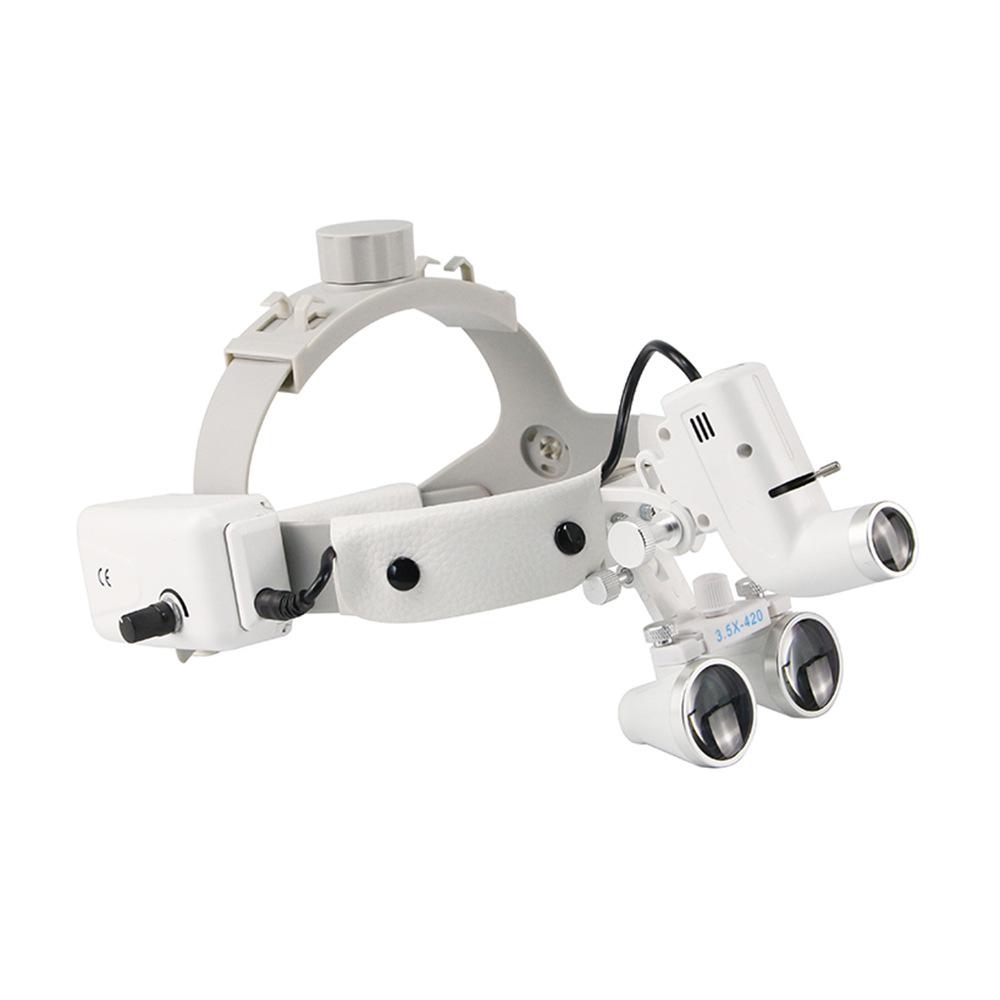 Dental & Medical Head-Mounted Magnifier with 5W Strong Light for Surgery and Orthopedics