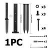 Heavy-Duty Cross-Bar Fence Repair Kit with Metal Reinforcement and Ground Anchors