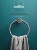 Gunmetal Gray All-Copper Round Wall-Mounted Bathroom Towel Ring