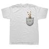 Cute Westie White Highland Terrier Pocket for Dog Owner Tee Tops Round Neck ShortSleeve Fashion Tshirt Clothing Casual Tshirts