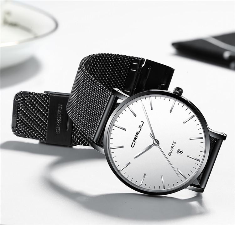 CRRJU 2270 Herrenuhr mit lässiger Persönlichkeit - Beliebte Modeuhr für Studenten