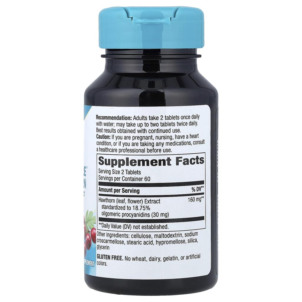 Nature'S Way, Heartcare™, Hawthorn, Vegan Tablets, 120 Tablets (80Mg Each)