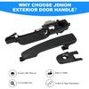 JDMON Front Driver Side Exterior Door Handle with Bracket Replacement for Ford Focus 2008 2009 2010 2011 Outside Outer Handle Replacement for