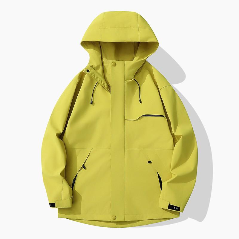 Unisex Lightweight Outdoor Windproof Waterproof Jacket Gore-Tex Fabric Breathable Hiking Raincoat With Hood