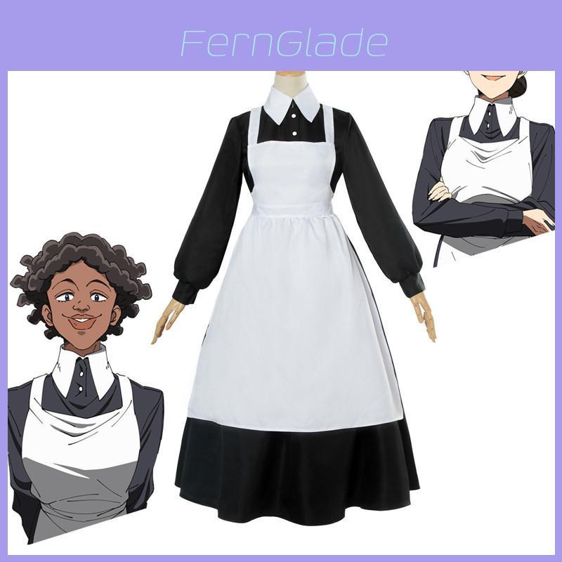 Elegant The Promised Neverland Isabella Maid Dress Outfit For Stunning Cosplay Events