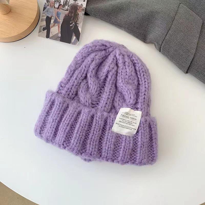 Japanese-Korean Soft Knitted Slouchy Hat for Women, Autumn/Winter Warmth, Fits Large Head, Cold Protection