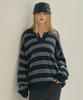 CITTA Wool Mohair Stripe Long Sleeve Knit_Ctk235(4Color)