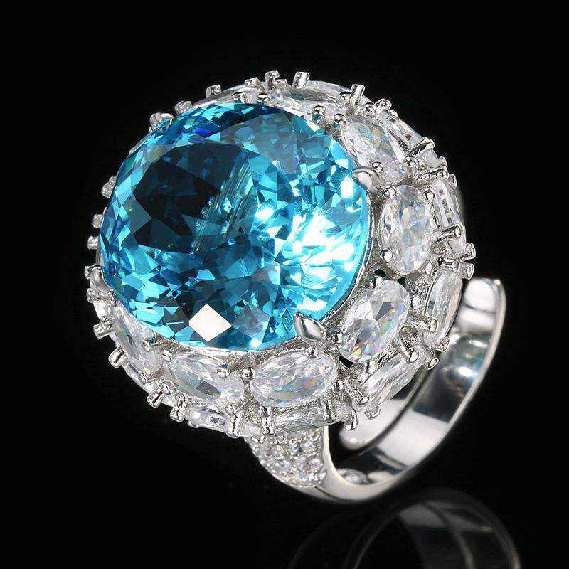 

Jewelry Copper Bottom Gold-Plated Simulation Bird S Nest Cut Egg-Shaped Retro Ring Female 14 * 16