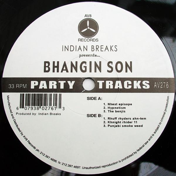 

12inch Record INDIAN BREAKS - Bhangin Son AV276 AV8 Records US Rap & Hip-Hop/R&B Used