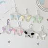 Kawaii Star Wing Acrylic Photocard Holder Keychain, Cute Glitter Kpop Idol Photo Sleeve Pendant for Collectibles