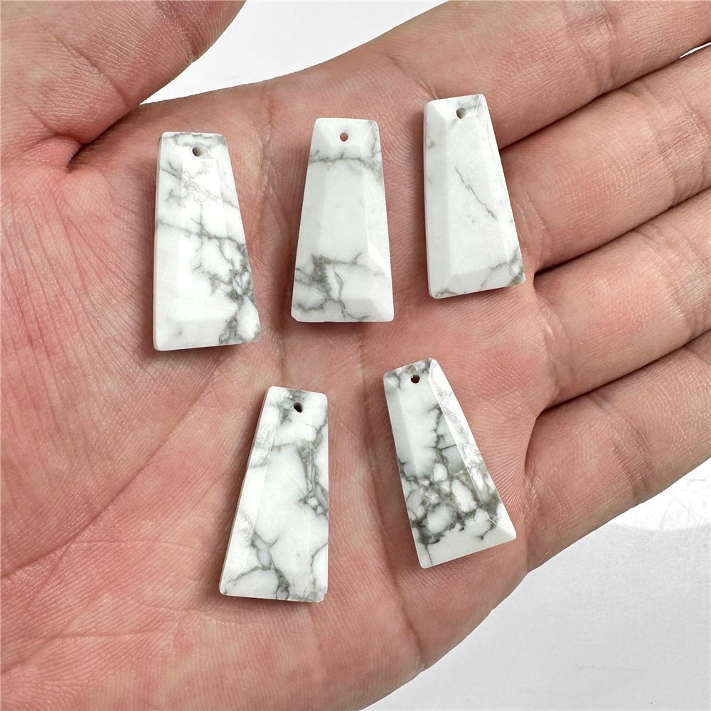 Trapezoid Natural Stone Pendants Labradorite Tiger Eye Amethysts Lapis Gems Beads Pendant For Finding Making Necklaces Earrings