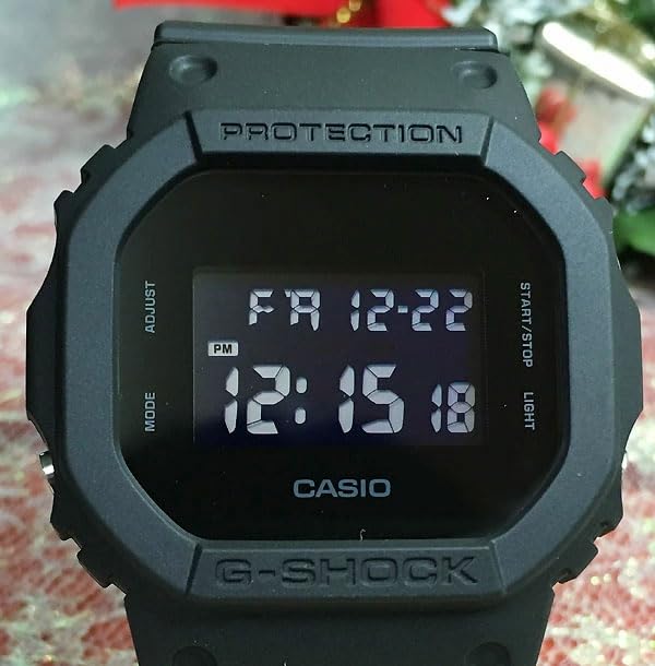 Casio G-SHOCK & Baby-G Pair Digital Watches, Model DW-5600UBB-1JF & BGD-565U-4JF, Genuine Pair Case Included