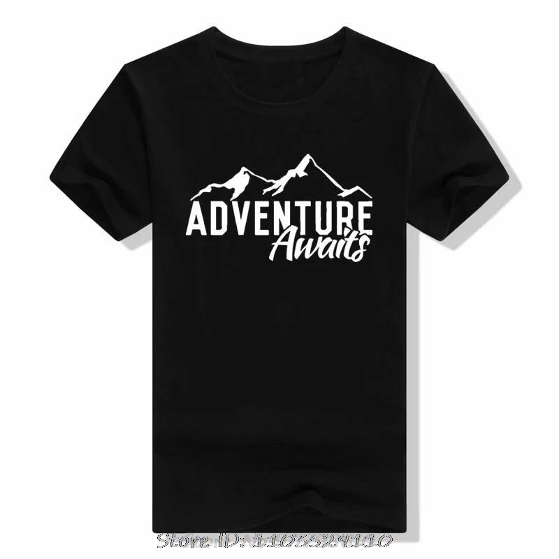 Eat Sleep Travel Repeat Mountains T-shirt Unisex Adventure Hiking Tshirt Summer Outdoor Casual Graphic Tees Tops T Shirt Tops