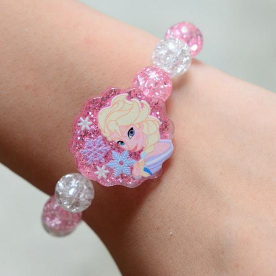 Cartoon Princess Girl's Ice & Snow Bracelet Gift Set for New Year & Birthday