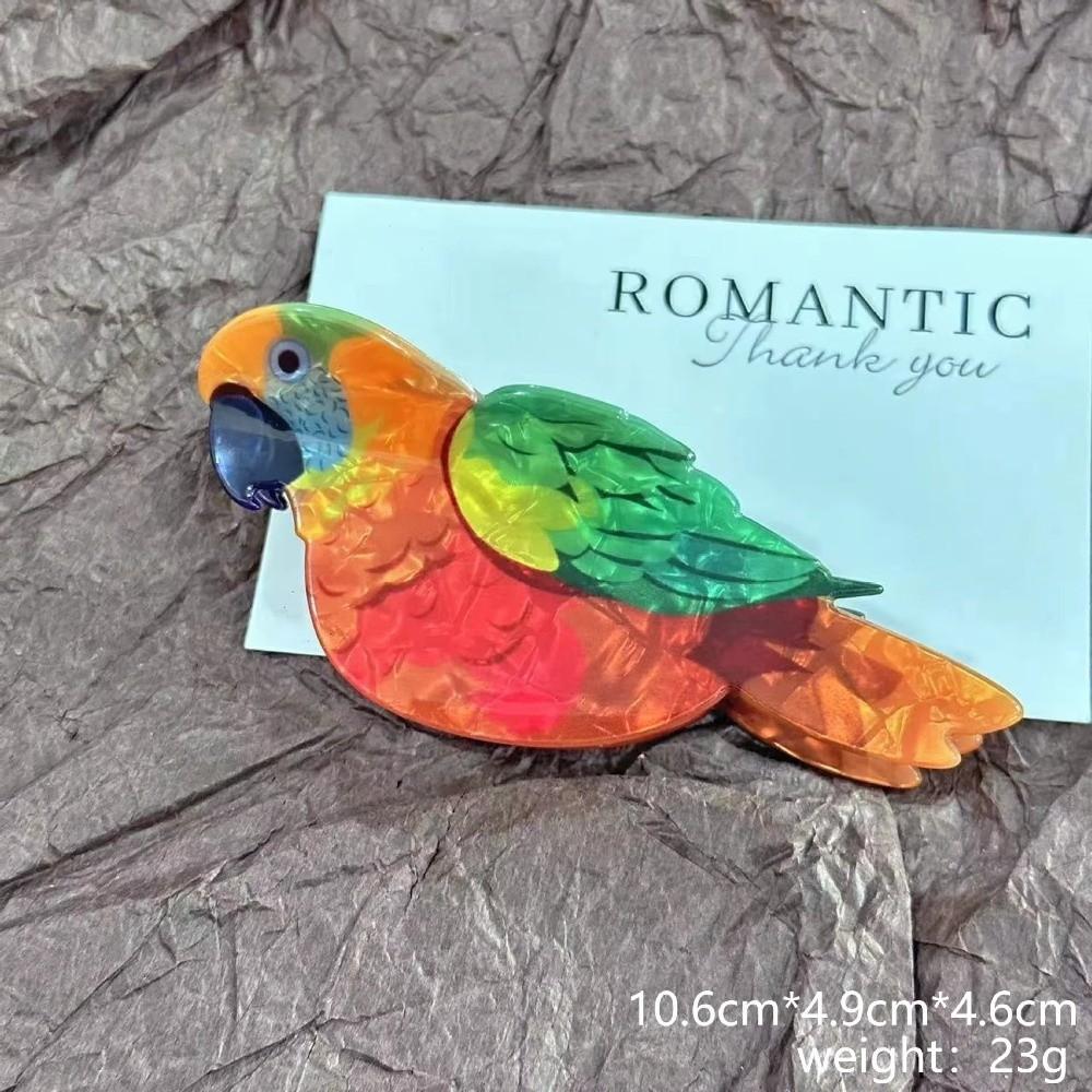 Acrylic Hair Claw Clips Lifelike Birds Design Shark Clip Trendy Grasping Clip  for Women Girls