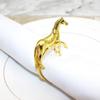 Pack of 6 Elegant Horse Design Napkin Rings Alloy Western Equestrians Napkin Buckle for Dining Table Parties Event Decors