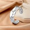 Exquisite Bracelet European and American Double Heart Metal Bracelet Set Women's High-grade Retro Geometric Six-piece Metal Bracelet